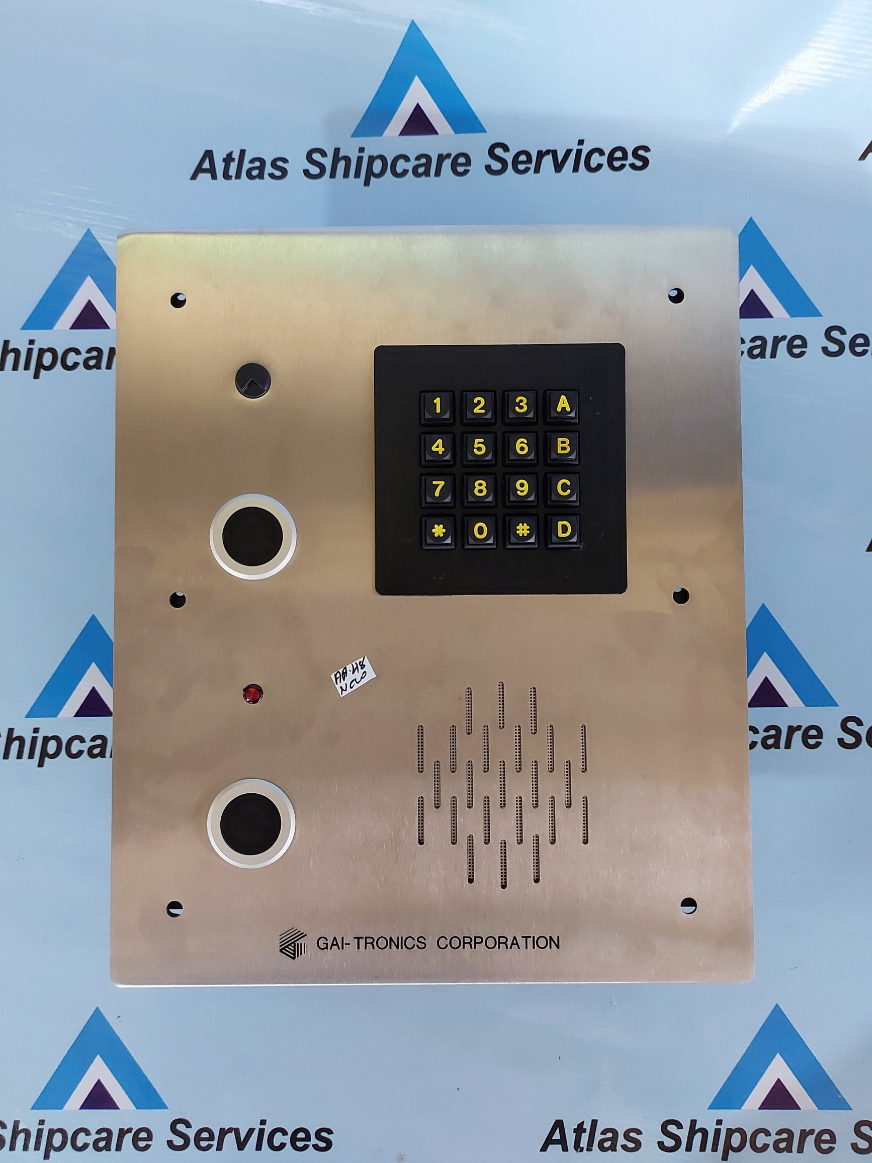 GAI-TRONICS DHF-204 HANDSFREE DIG. INTERCOM KEYPAD 2 BUTTON